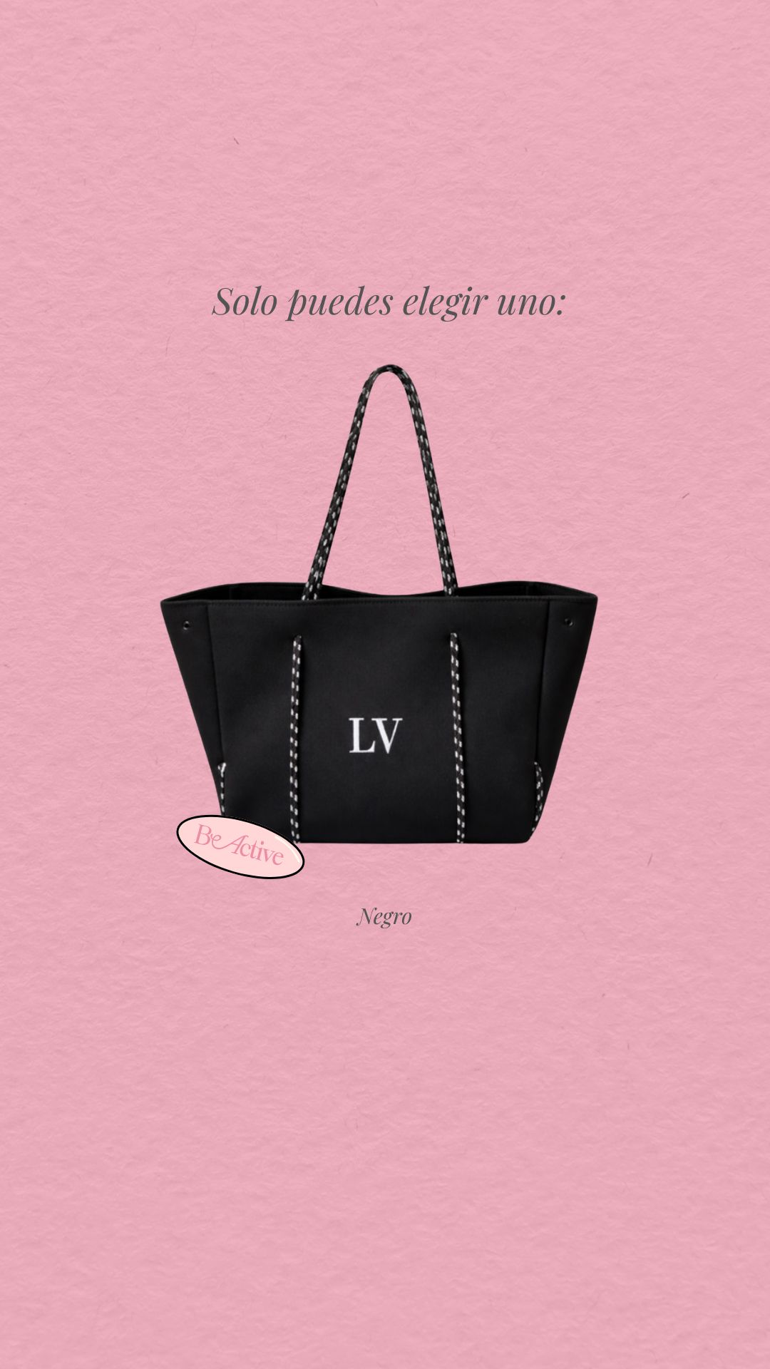 Bolso BE ACTIVE color Negro